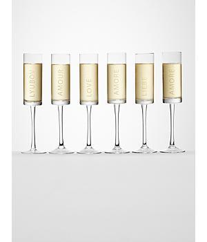 amore champagne flute set