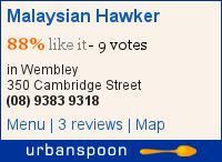 Malaysian Hawker on Urbanspoon