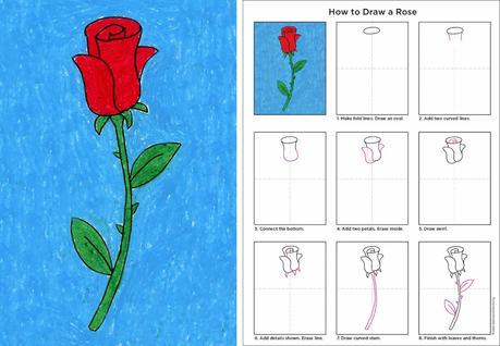 How to Draw a Rose