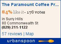 The Paramount Coffee Project on Urbanspoon