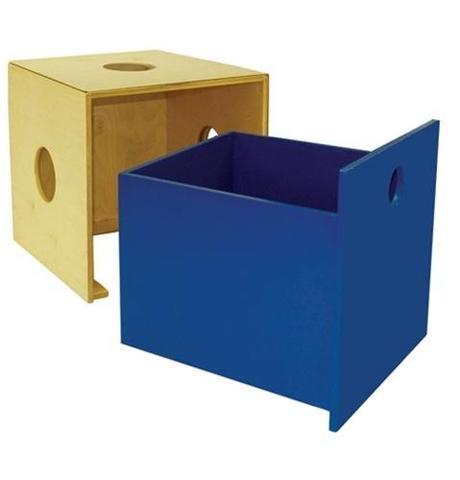 Pkolino Kube Modular Blue Storage Drawer w Natural Frame