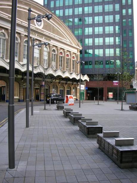 Fenchurch Place Benches and Station Frontage