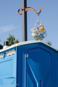 Art is everywhere on Whidbey, even brightening up this porta-potty.