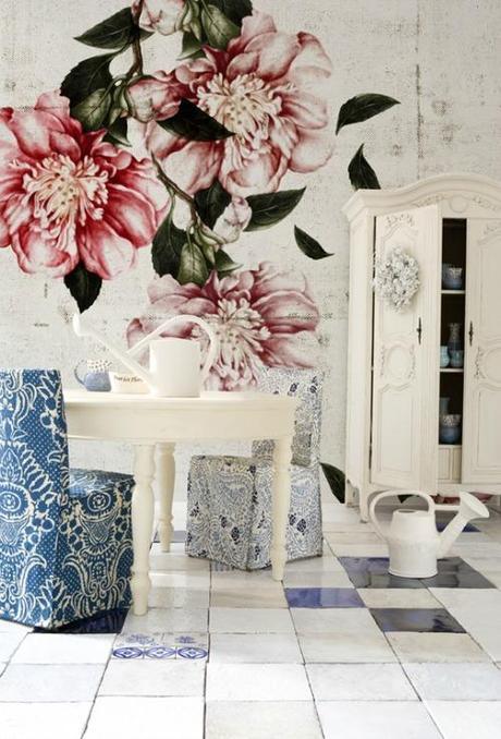 whimsy floral wallpaper