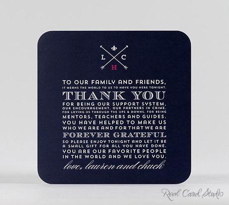 2013-14 Wedding Stationery Trend: Thank You Cards
