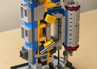 A 498-part model of the ITER reactor from Lego pieces. (Credit: Andrew Clark)