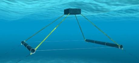 A render image of the R115 marine wave energy converter