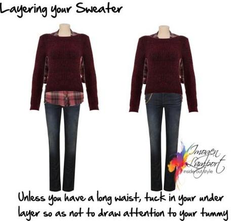 layering your sweater