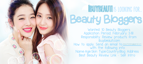 Wanted: 10 Beauty Bloggers for Ibuybeauty