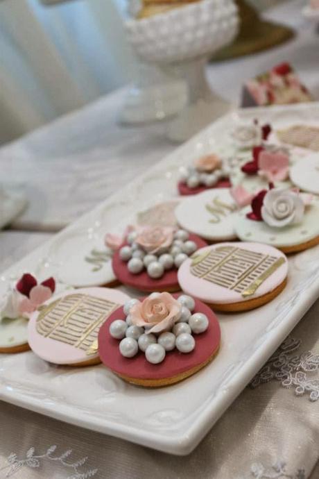 Beautiful Roses and Birdcages Themed  Dessert Table by Cakes by Joanne Charmand