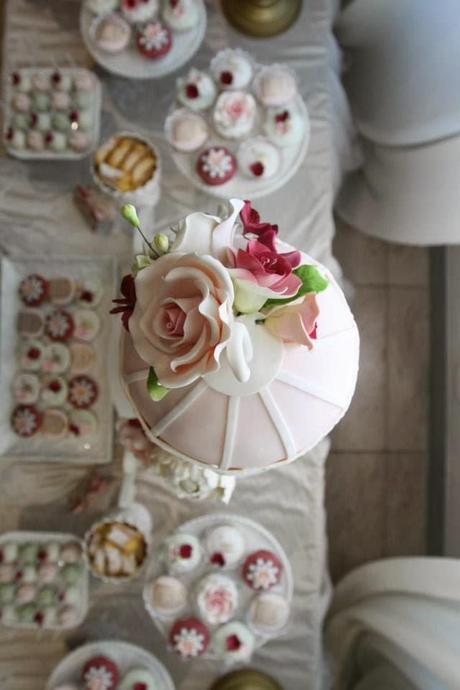 Beautiful Roses and Birdcages Themed  Dessert Table by Cakes by Joanne Charmand