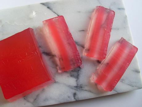 Homemade Sugar-free Cherry Lemonade Jelly Stripes