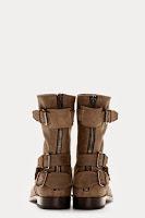 Bet on Biker: Belstaff Khaki Grey Suede Biker Boot