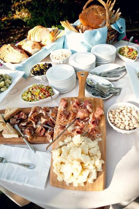 food presentation on a kitchen chopping board