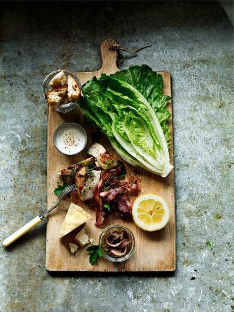 food presentation on a kitchen chopping board