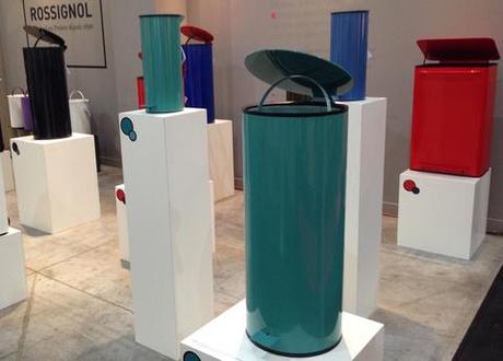 Perigot powder coated design modern trash can litter bin recycling canister French France 