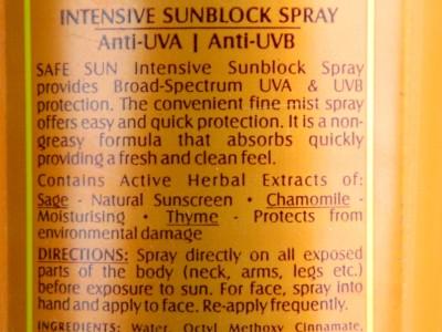 Lotus Herbals Intensive Sunblock Spray SPF 50 Review