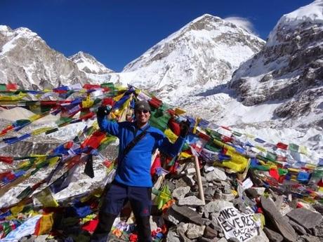 Jeremy rocking the fleeces at Everest Base Camp