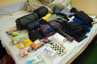 So much gear for the Everest Base Camp Trek