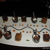 Dessert platter with chocolate sushi (1)