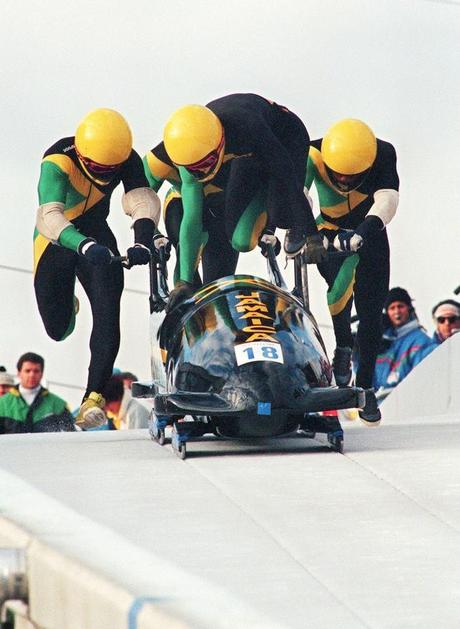 Jamaican Olympic Bobsledding Team 1988