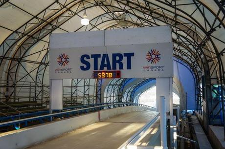 Olympic Bobsledding Starting Line