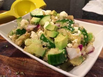 Cucumber & Avocado Quinoa Salad