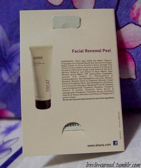 Ahava - Facial Renewal Peel Review