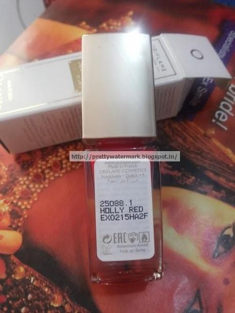 Oriflame -More By Demi Holly Red Nail Polish Review-Shade-25088