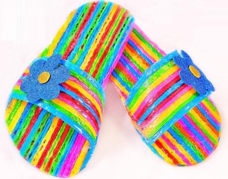 Flip-flops Made From Drinking Straws