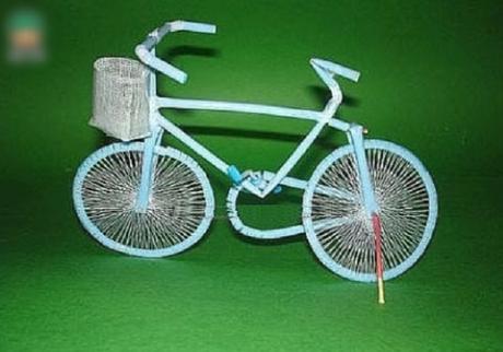 Bicycle Made From Drinking Straws