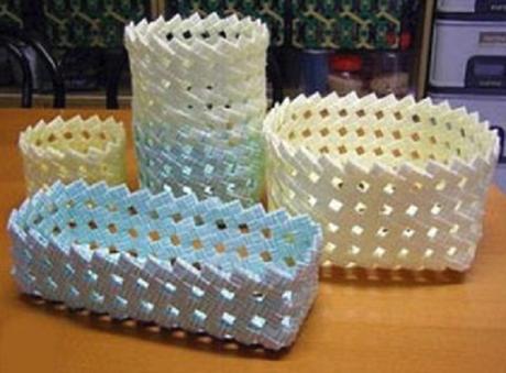 Baskets Make With Drinking Straws