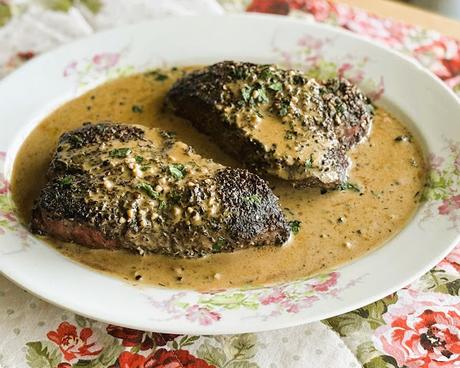 Peppercorn Filet Steaks for two