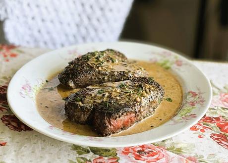 Peppercorn Filet Steaks for two