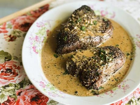 Peppercorn Filet Steaks for two