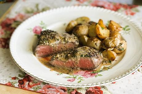 Peppercorn Filet Steaks for two