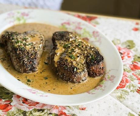 Peppercorn Filet Steaks for two