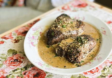 Peppercorn Filet Steaks for two