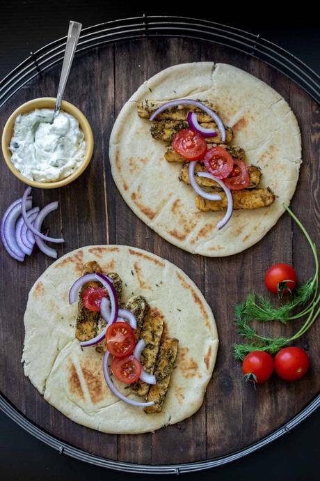 Vegan Tempeh Gyros