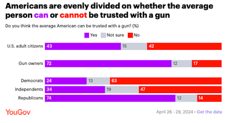 Public Split On If Average Person Can Be Trusted With Gun