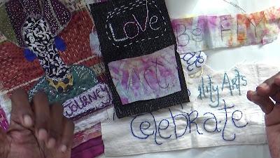 Benefits of Slow Stitching Projects, Words and Figures - Material Musings