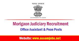 Morigaon Judiciary Recruitment | 2 Office Assistant & Peon Posts