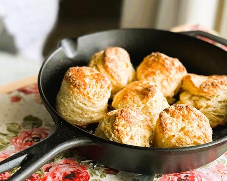 Honey Garlic Parmesan Biscuits