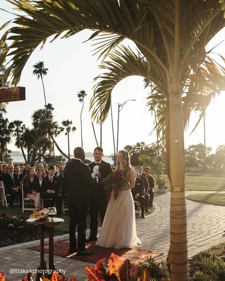 documentary style wedding photography brides at the ceremony giving vows