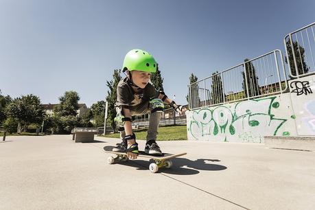 Kids wearing Skateboard Helmets 