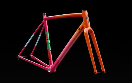 Specialized Crux DSW frameset on a black background. Stock photography from Specialized. 