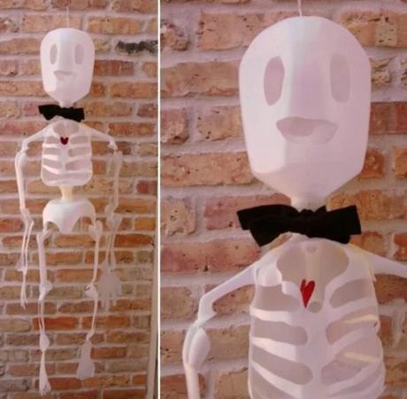 Skeleton Made With Empty Plastic Milk Bottles