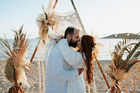 Beach wedding in Greece with a bohemian flair | Katerina & Nikos