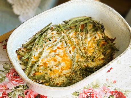 Cheesy Garlic Green Beans