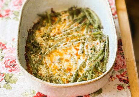 Cheesy Garlic Green Beans